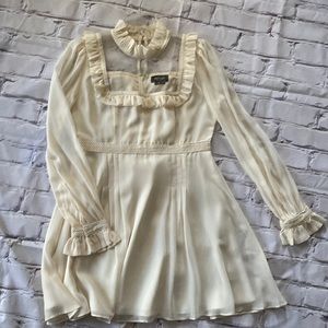 Nasty Gal Ivory short dress